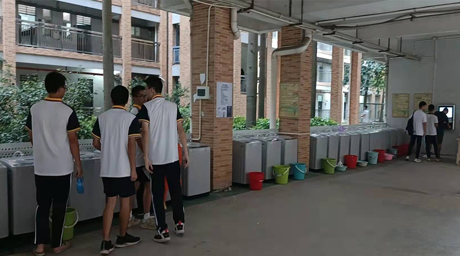 好評(píng)續(xù)單！江門一中學(xué)校持續(xù)追加共享洗衣機(jī)！