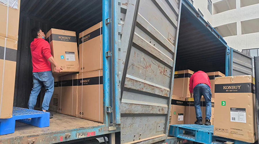 整裝待發(fā)！客戶50臺(tái)衣物烘干機(jī)裝柜完畢