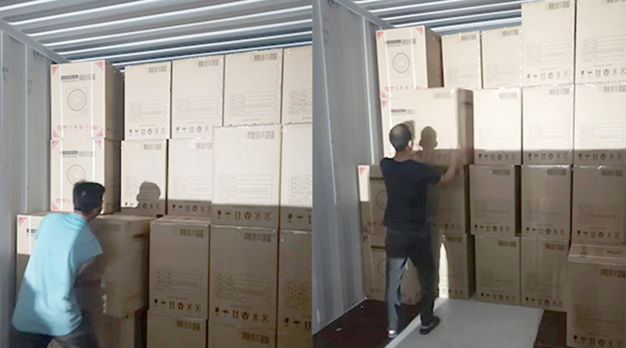 裝柜日常！日本客戶Sentern滾筒干衣機(jī)順利出貨