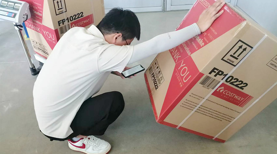 實(shí)況直擊！客戶(hù)北美COSTWAY開(kāi)展衣物烘干機(jī)驗(yàn)貨